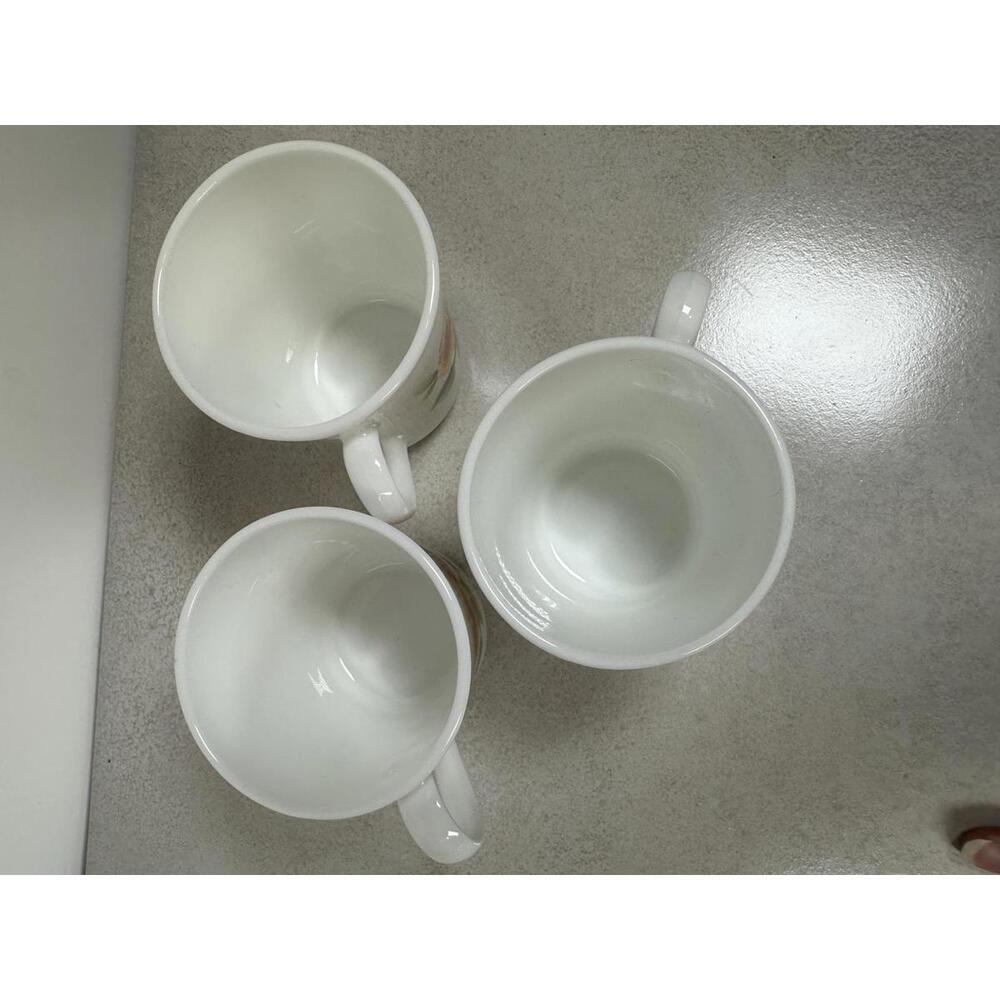 VTG Corelle Corning Summer Blush Pansy Coffee Mugs Set of 3 USA - Picture 5 of 8
